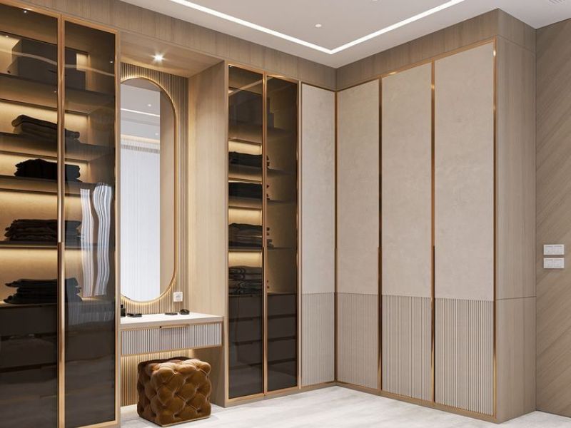 tủ quần áo góc chữ l