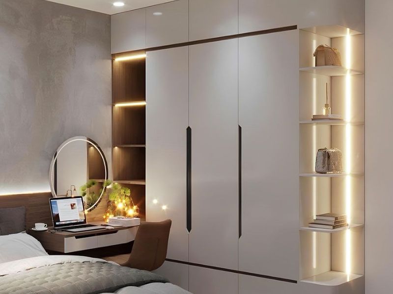 tủ quần áo kèm bàn trang điểm