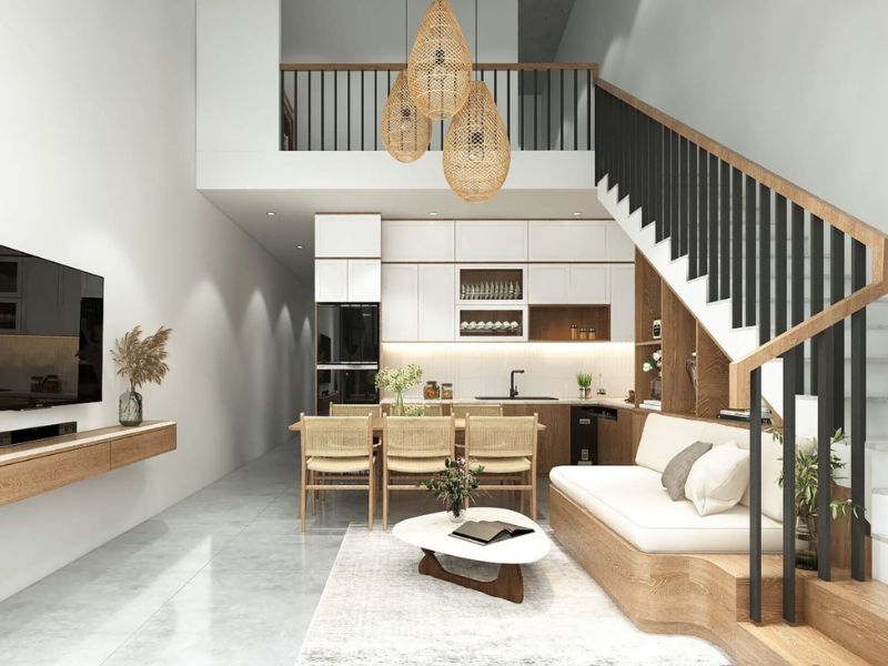 mẫu nhà cấp 4 hiện đại 2 phòng ngủ