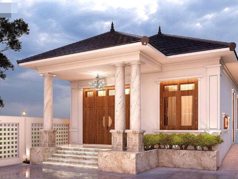 thiết kế nội thất nhà cấp 4 2 phòng ngủ