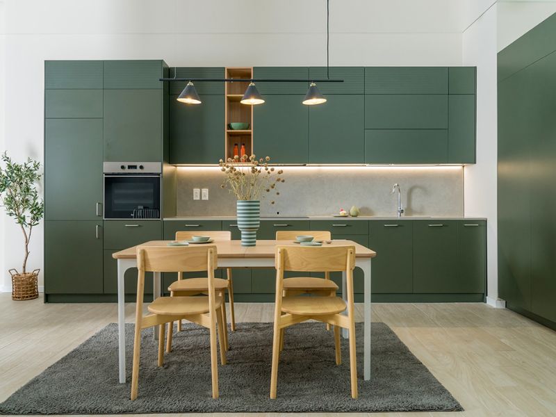 tủ bếp chữ i dài 3m