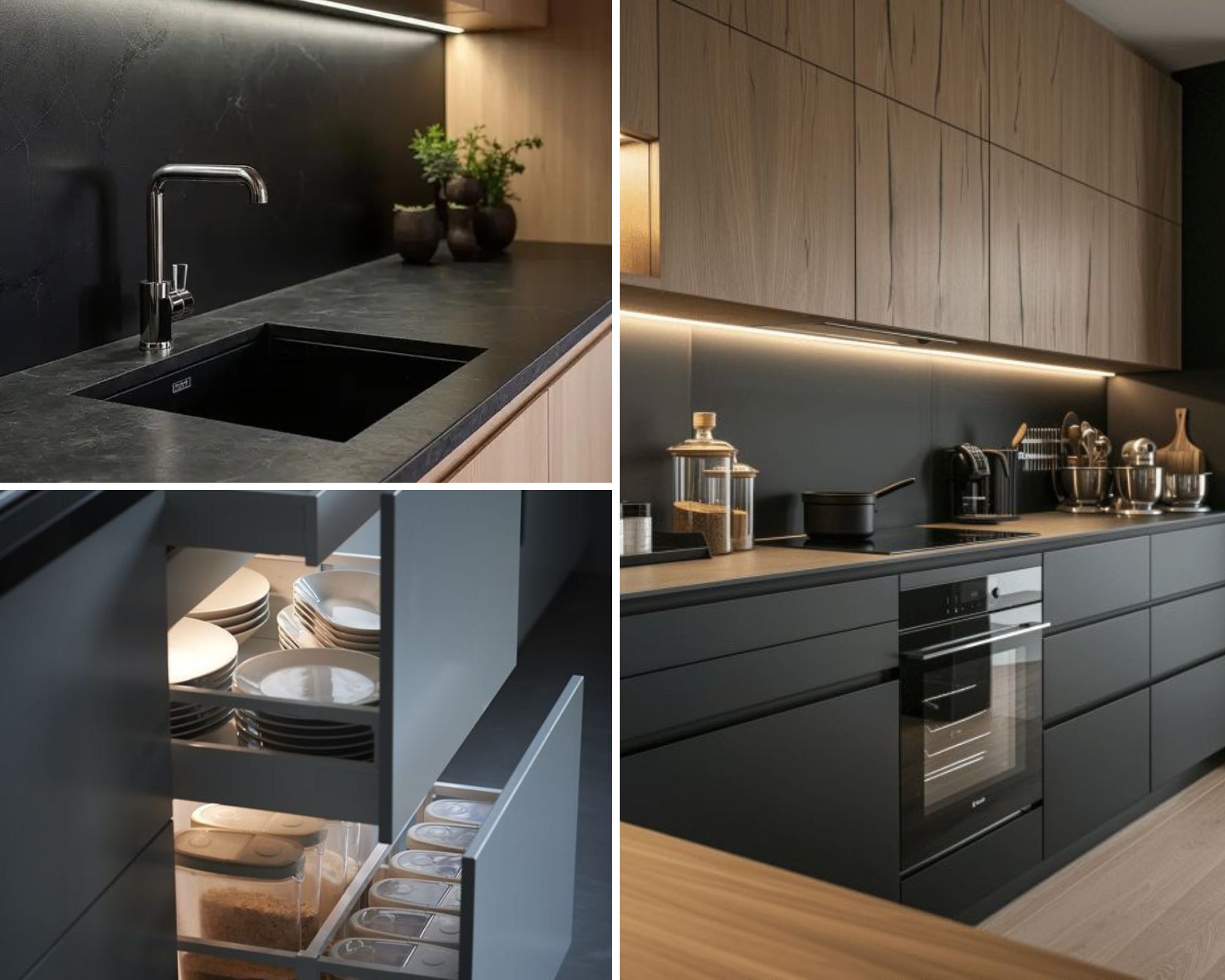 tủ bếp chữ i dài 3m