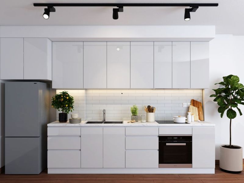 tủ bếp chữ i dài 3m