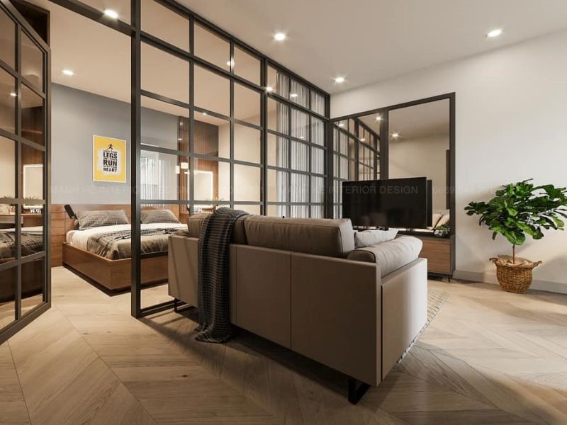 trang trí tường phòng khách