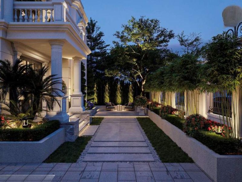 trụ đèn sân vườn