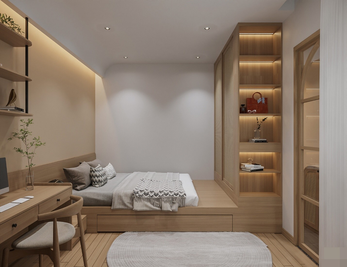 giường ngủ dạng bục