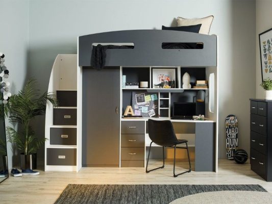 bàn học kết hợp giường ngủ