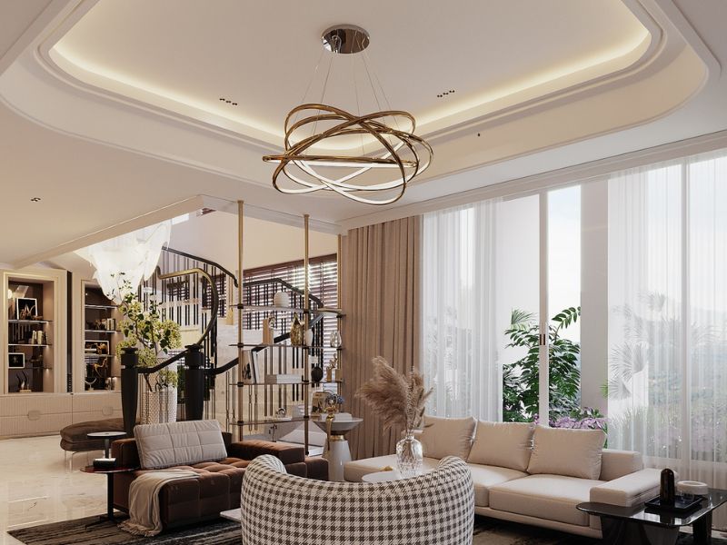 chọn màu sơn cho trần thạch cao