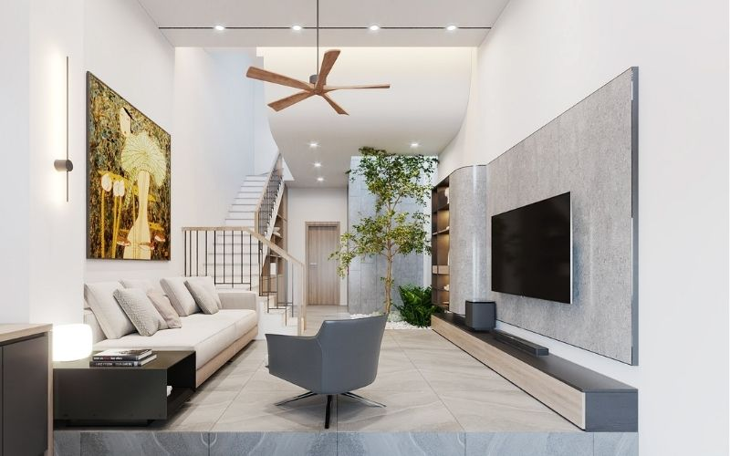 phối màu sơn phòng khách đẹp