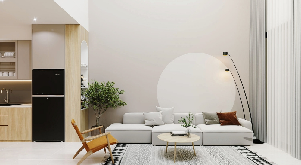 phối màu sơn phòng khách