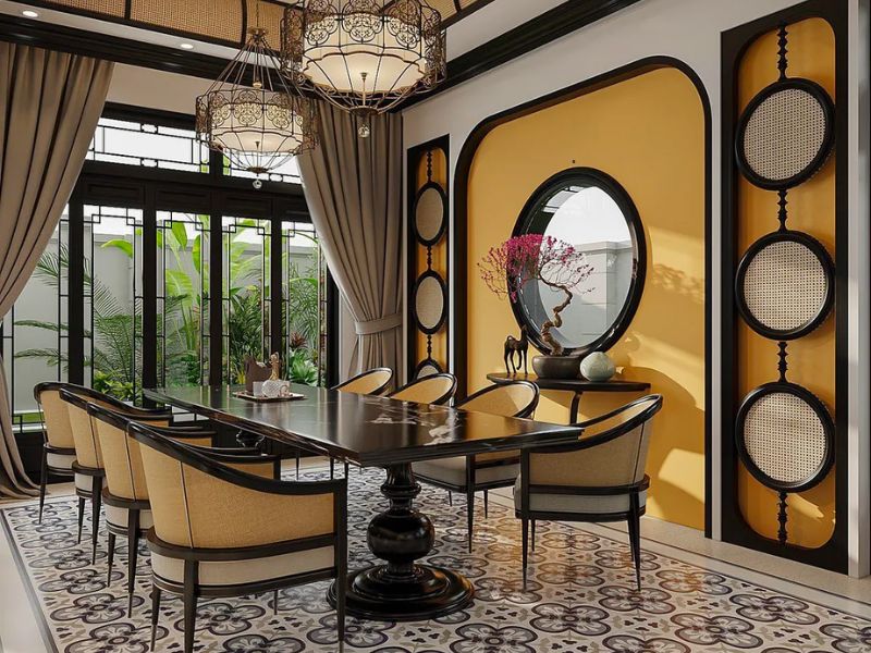 phong cách nội thất indochine