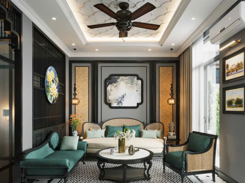 phong cách nội thất indochine