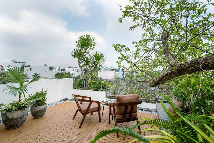 sân thượng đẹp nhà phố