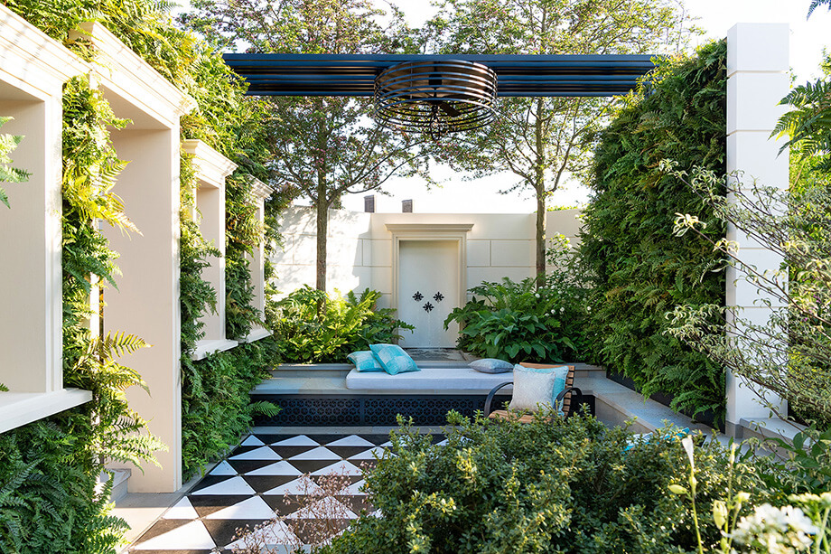 sân thượng cho nhà phố