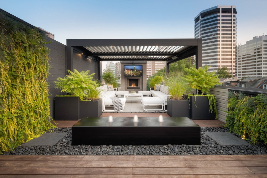 sân thượng đẹp cho nhà phố