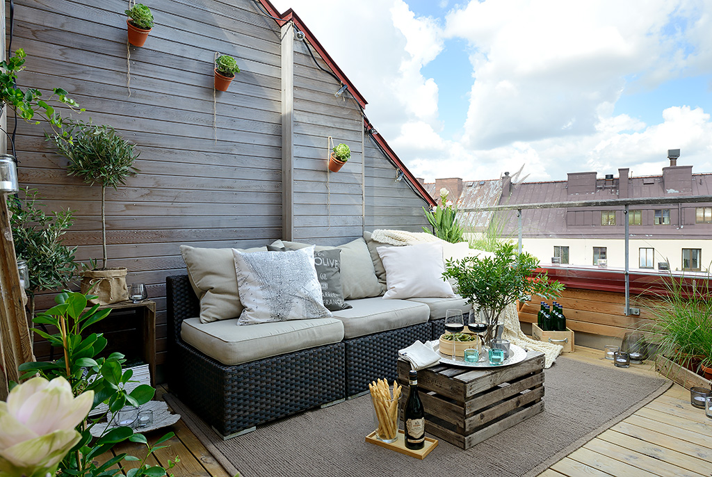 thiết kế sân thượng nhà phố