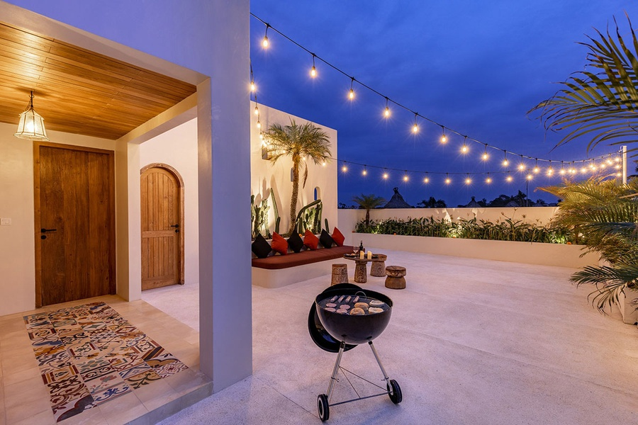 thiết kế sân thượng nhà phố