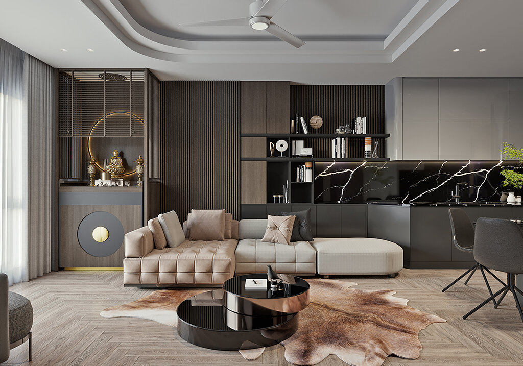 thiết kế nội thất chung cư 120m2