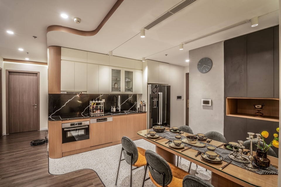 thiết kế căn hộ 120m2 3 phòng ngủ