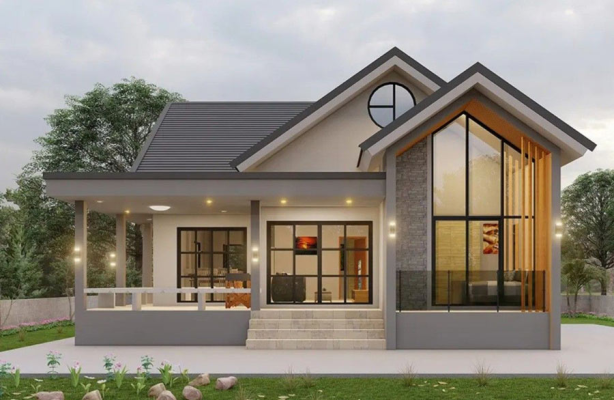 nhà cấp 4 60m2 2 phòng ngủ