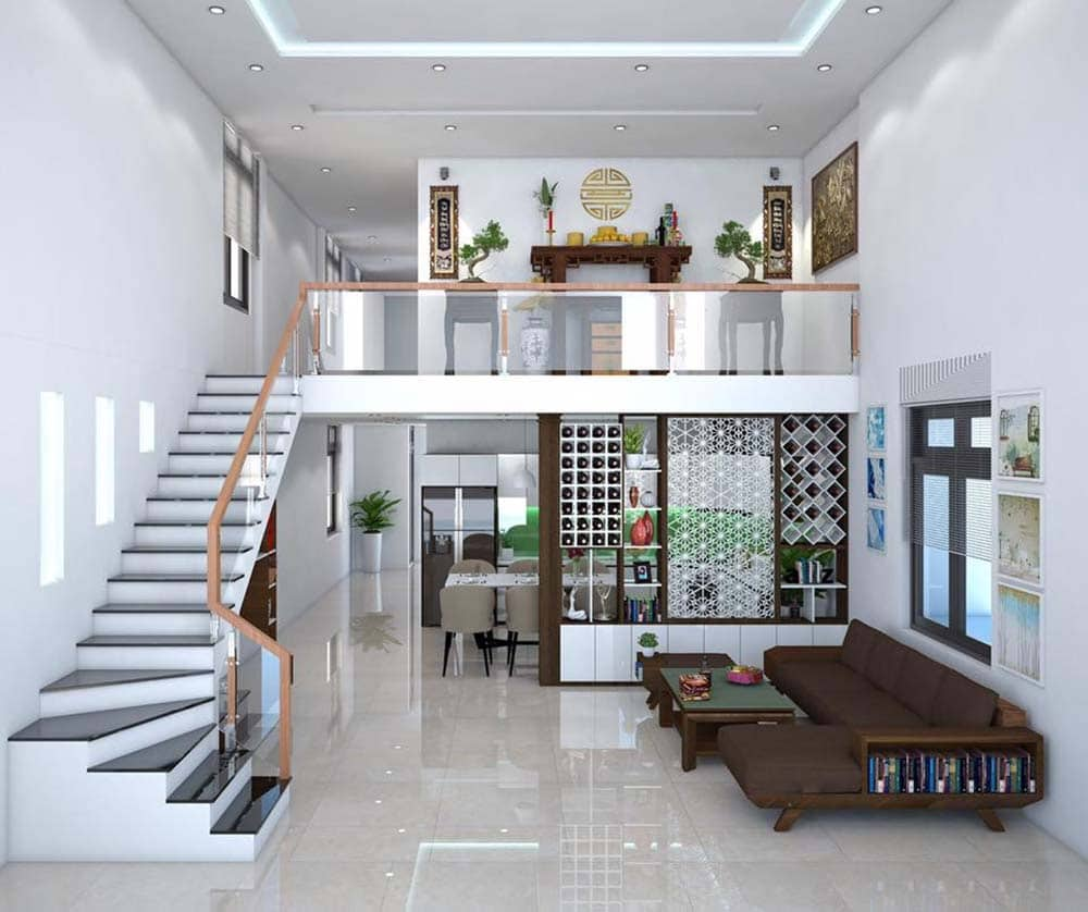mẫu nhà cấp 4 60m2 2 phòng