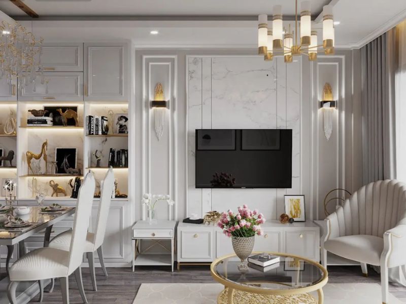 thiết kế phòng khách 4x4