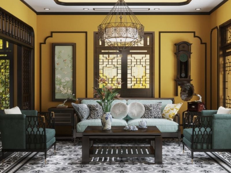 thiết kế phòng khách 4x4