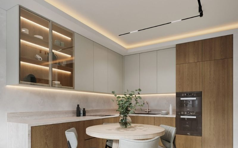 mẫu trần thạch cao phòng ăn đẹp