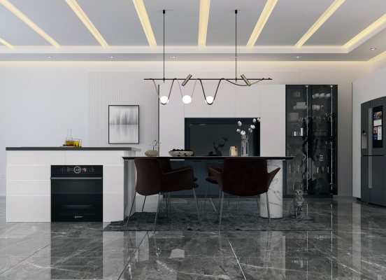 trần thạch cao phòng bếp