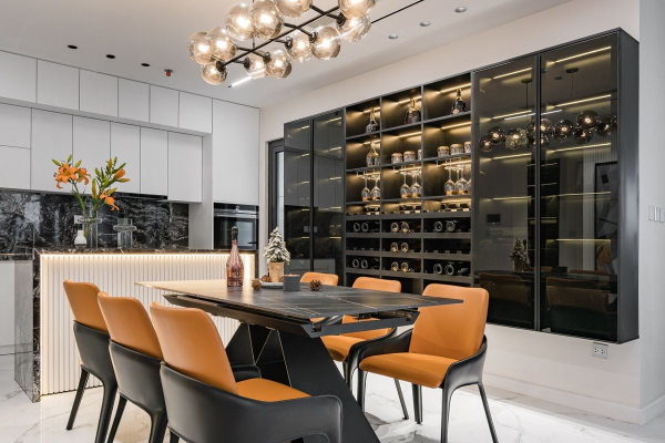 tủ rượu phòng bếp