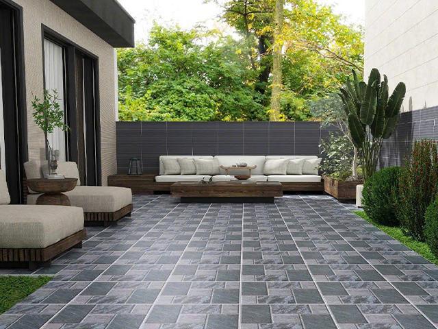 gạch giả đá lát sân vườn