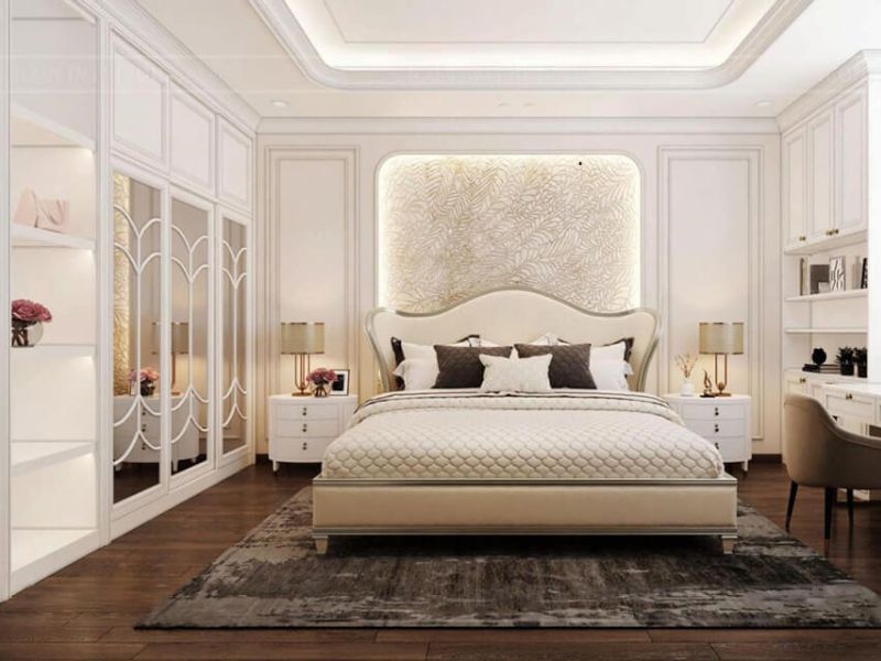 tủ quần áo gỗ tân cổ điển