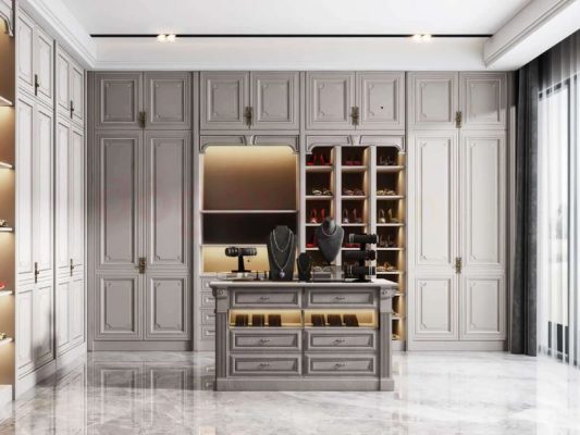 mẫu tủ quần áo tân cổ điển