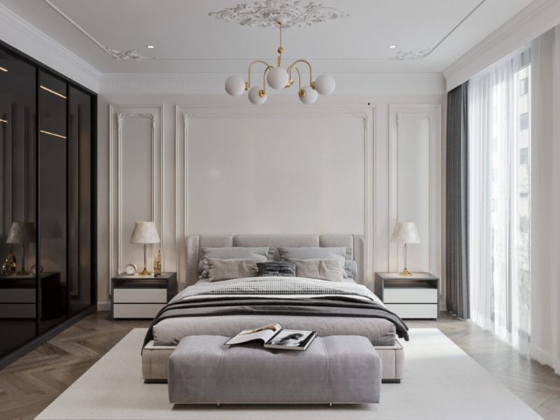 tủ tân cổ điển 4 cánh