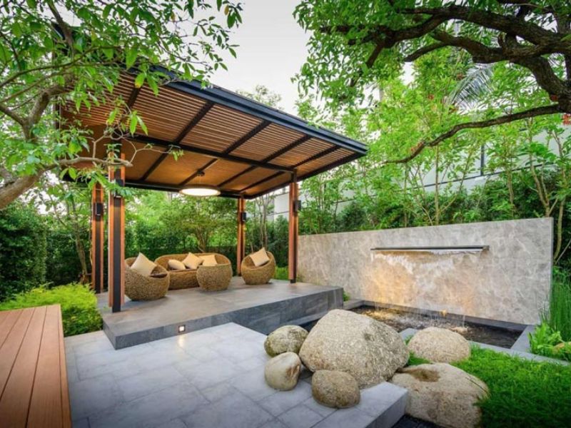 chòi nghỉ sân vườn đẹp