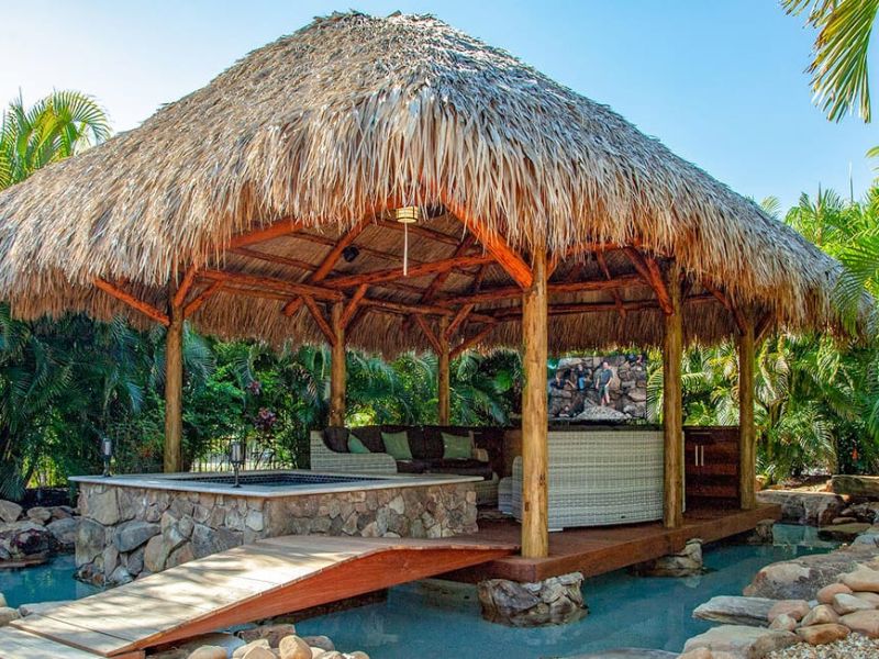 mẫu chòi nghỉ nhà gỗ sân vườn đẹp