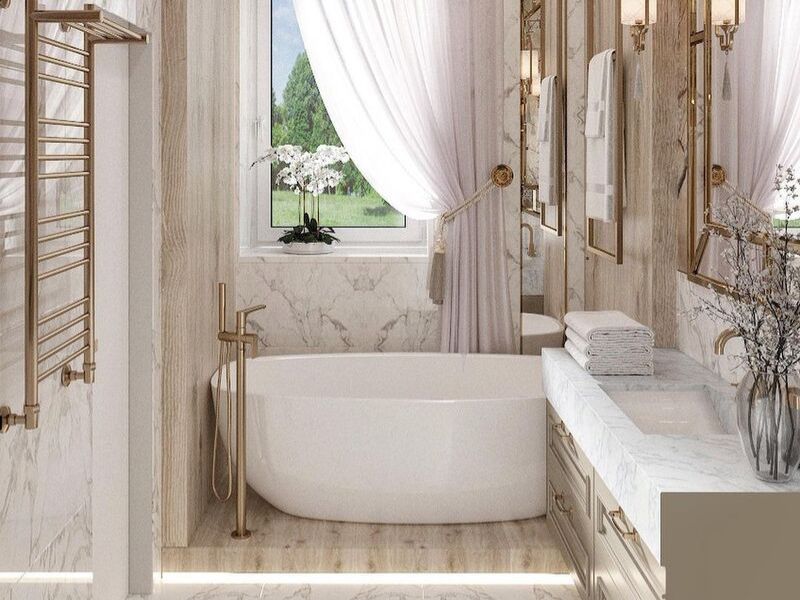 phòng tắm tân cổ điển