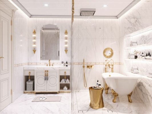 phòng tắm tân cổ điển