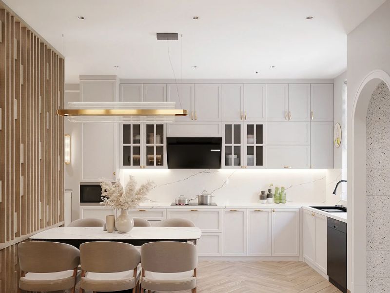 Thiết kế phòng bếp 18m2