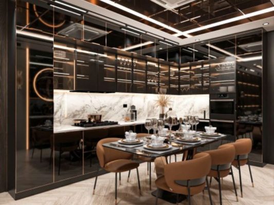 Thiết kế phòng bếp 18m2