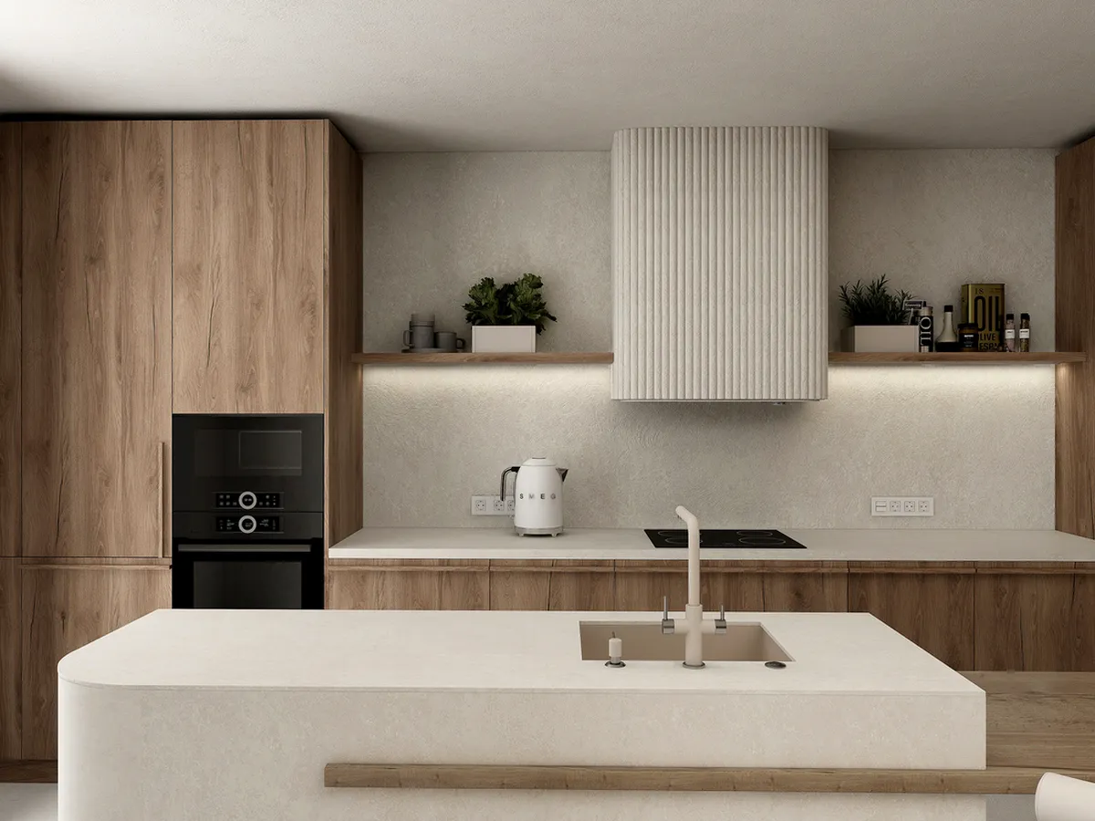 phòng bếp phong cách minimalism