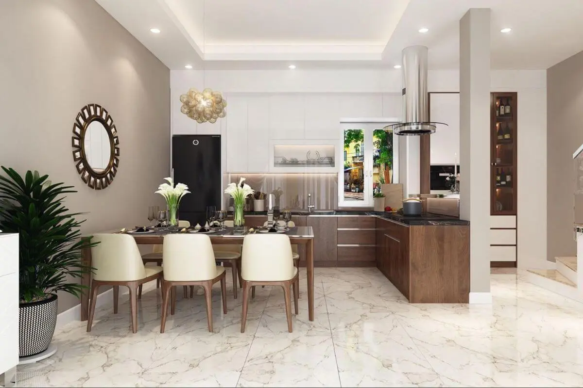 phòng bếp phong cách minimalism