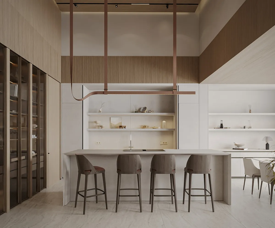 phòng bếp minimalism