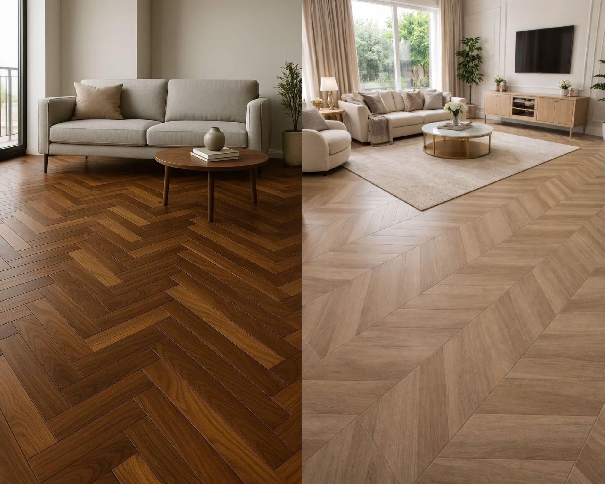 sàn gỗ sồi xương cá