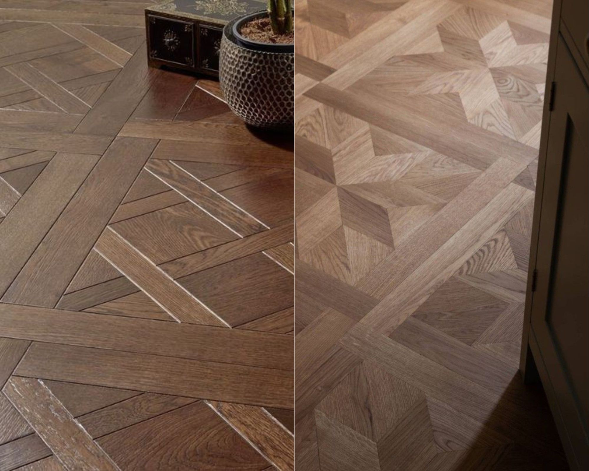 sàn gỗ sồi hoa văn