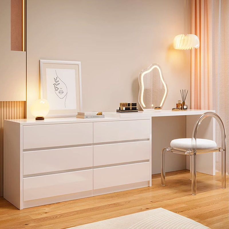  bàn làm việc kết hợp trang điểm