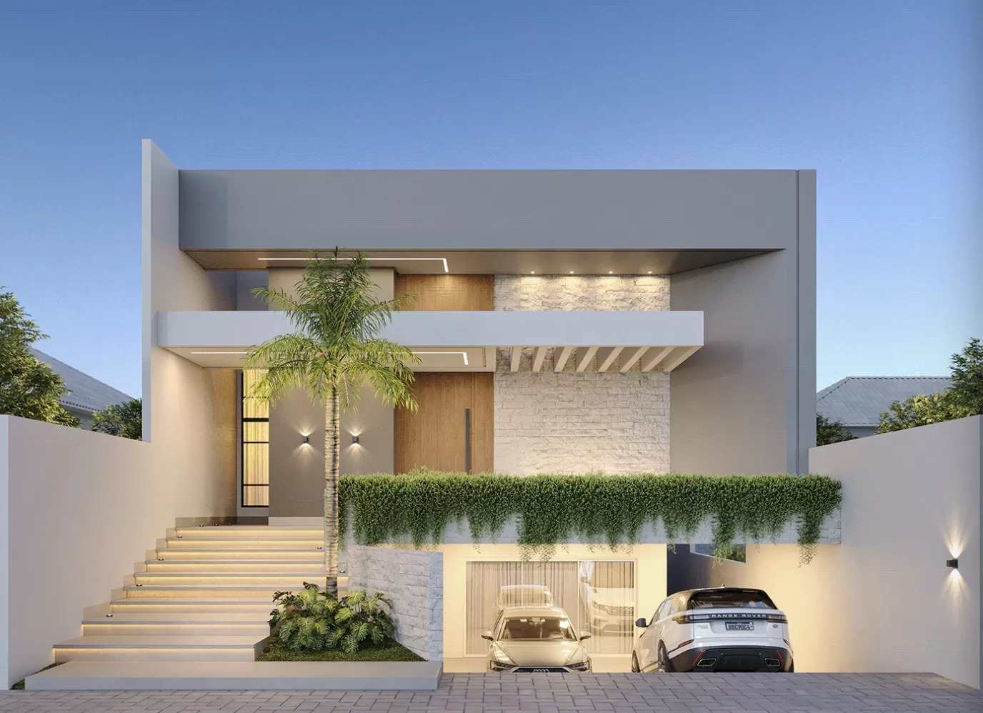 Nhà Phố Có Tầng Hầm Nổi