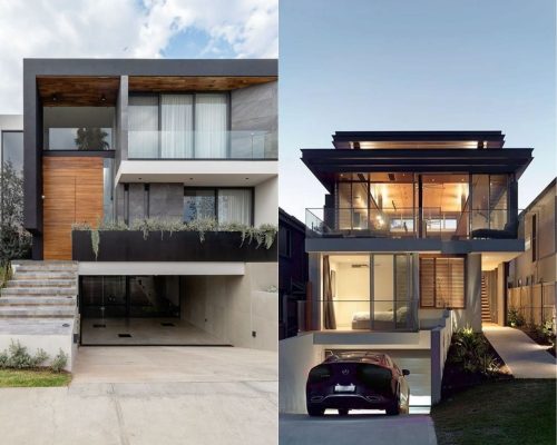 nhà phố có tầng hầm nổi