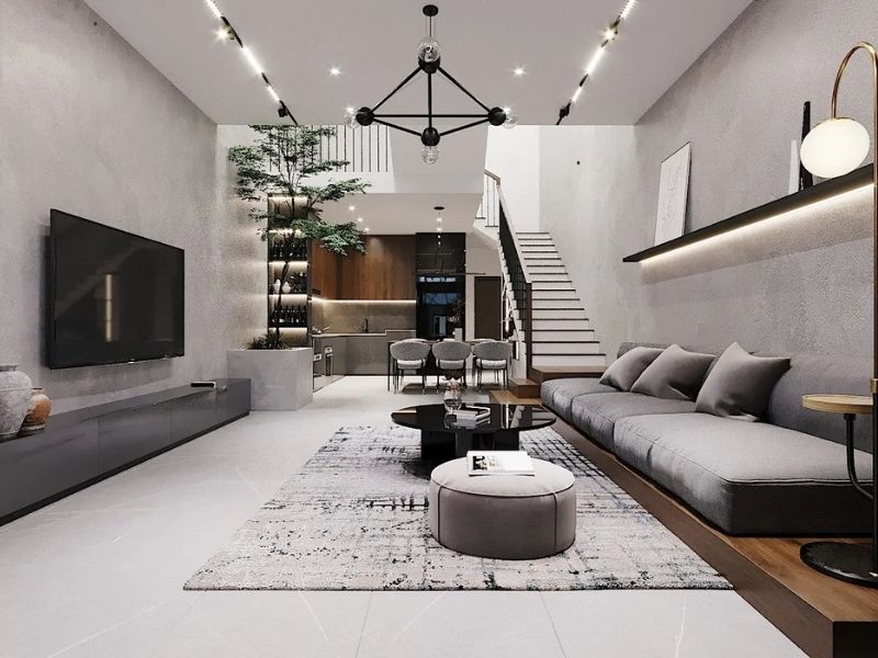 thiết kế phòng khách 4x5