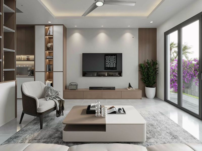 thiết kế phòng khách 4x5